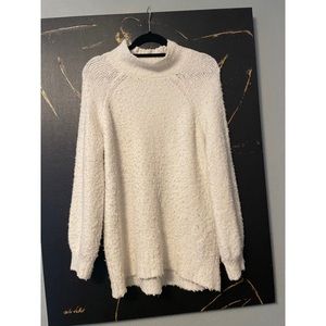 Aerie Cream mock neck sweater